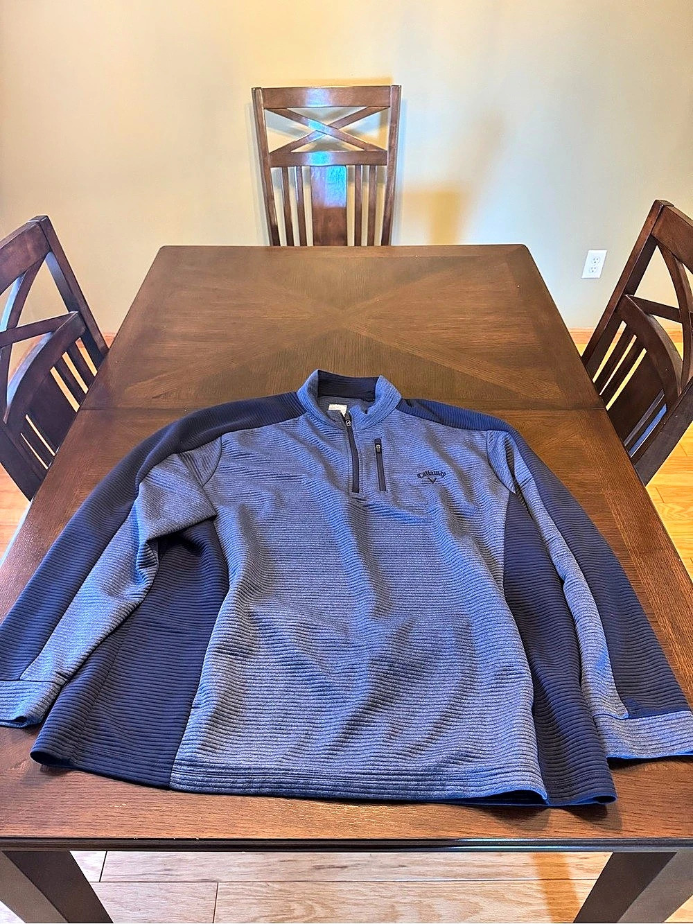 Callaway Opti-Dri Quarter-Zip Pullover Men's Blue XXL Like New